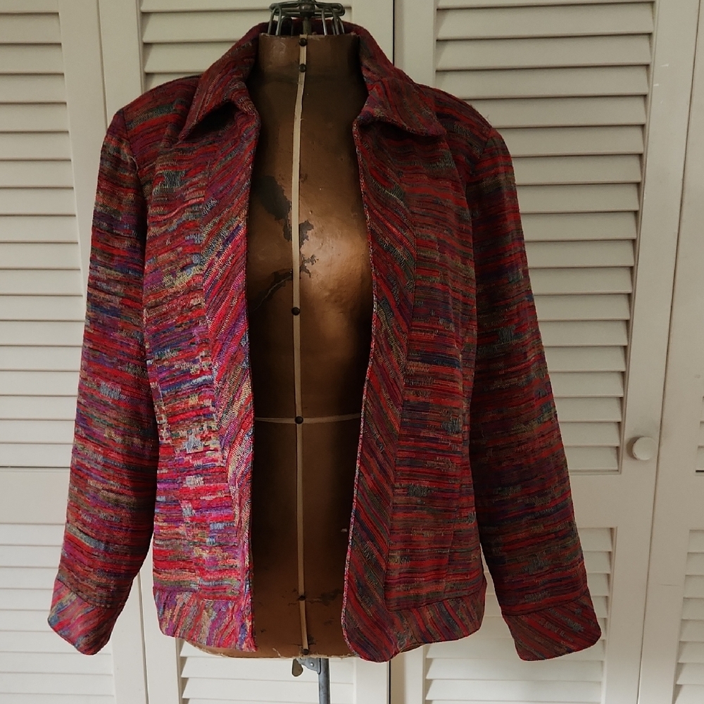 Coldwater Creek Vibrant Multicolor Blazer